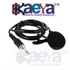 OkaeYa-Noise Cancelling 3.5mm Clip On Mini Microphone for Android/iOS Devices (Color may vary)